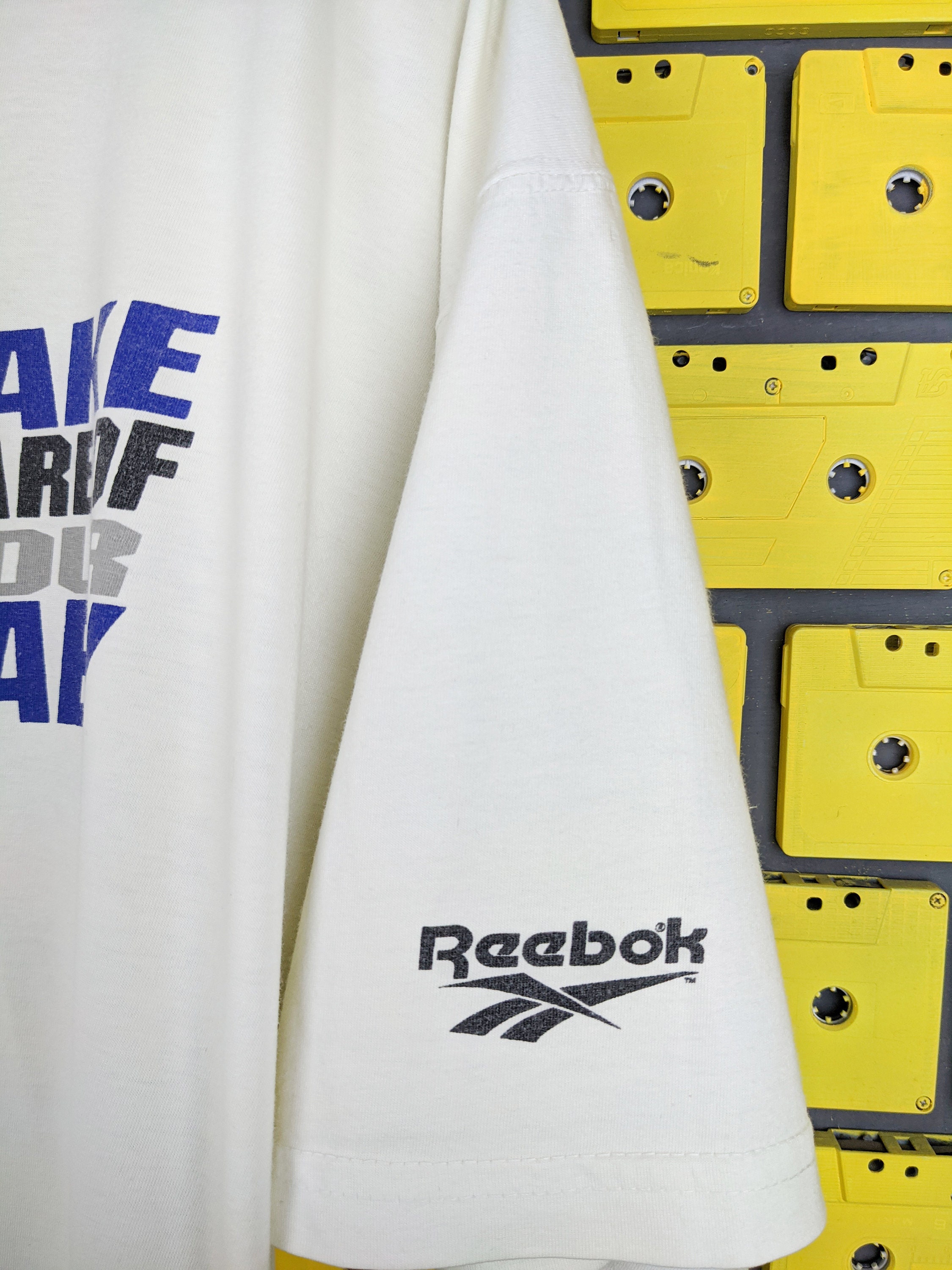 Vintage 90s Reebok Shaquille O'neal T-shirt Take Care of Your Baby