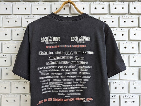 Vintage 2003 Rock Am Ring T-shirt Metallica Marylin Manson