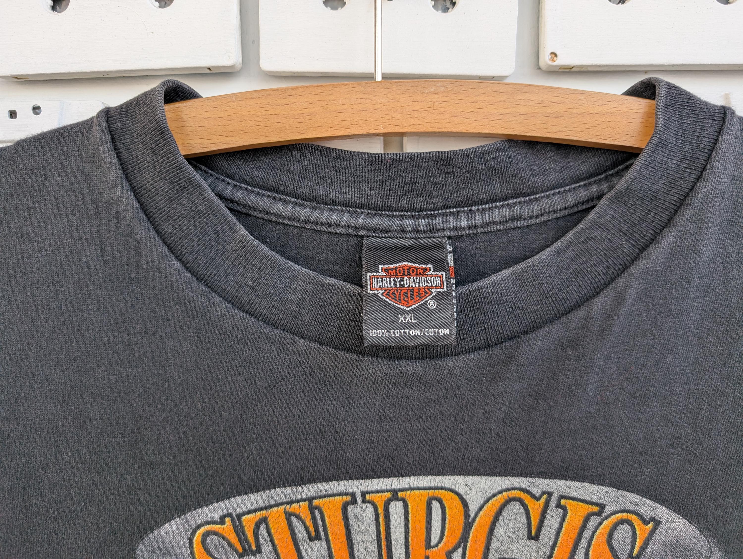 T-shirt Vintage Harley Davidson Rallye Sturgis 58ème édition 1998 Taille L Rouge - Occasion Très Bon état