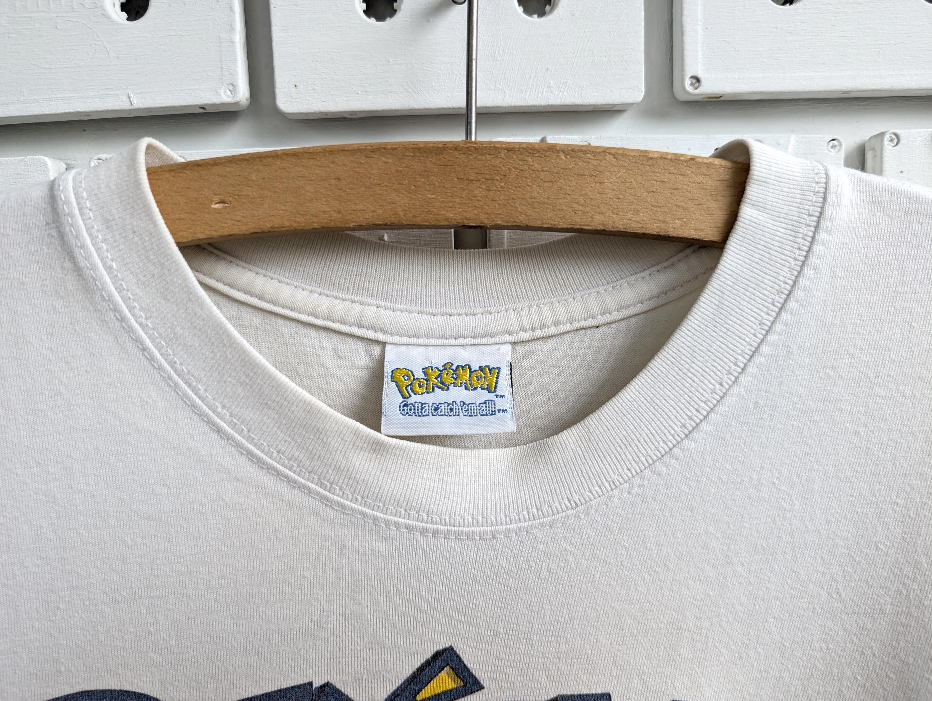Vintage 1999 Pokemon T-shirt Ash Pikachu Satoshi Tajiri Pocket 
