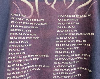 Vintage 1996 Def Leppard Slang Tour T-shirt Hard Rock Heavy Glam