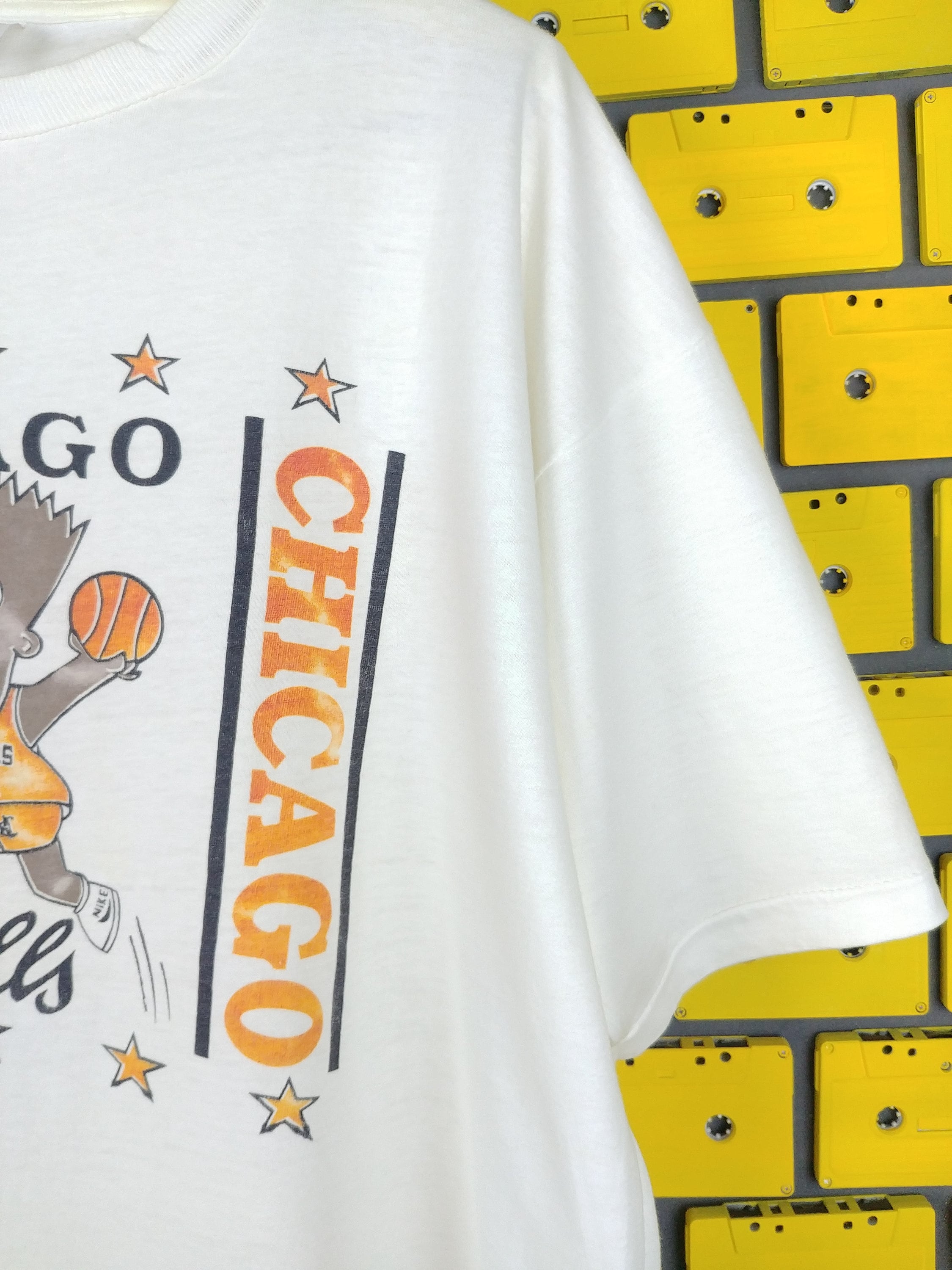 Vintage 90s Air Bart Simpson T-shirt Chicago Bulls Michael Jordan
