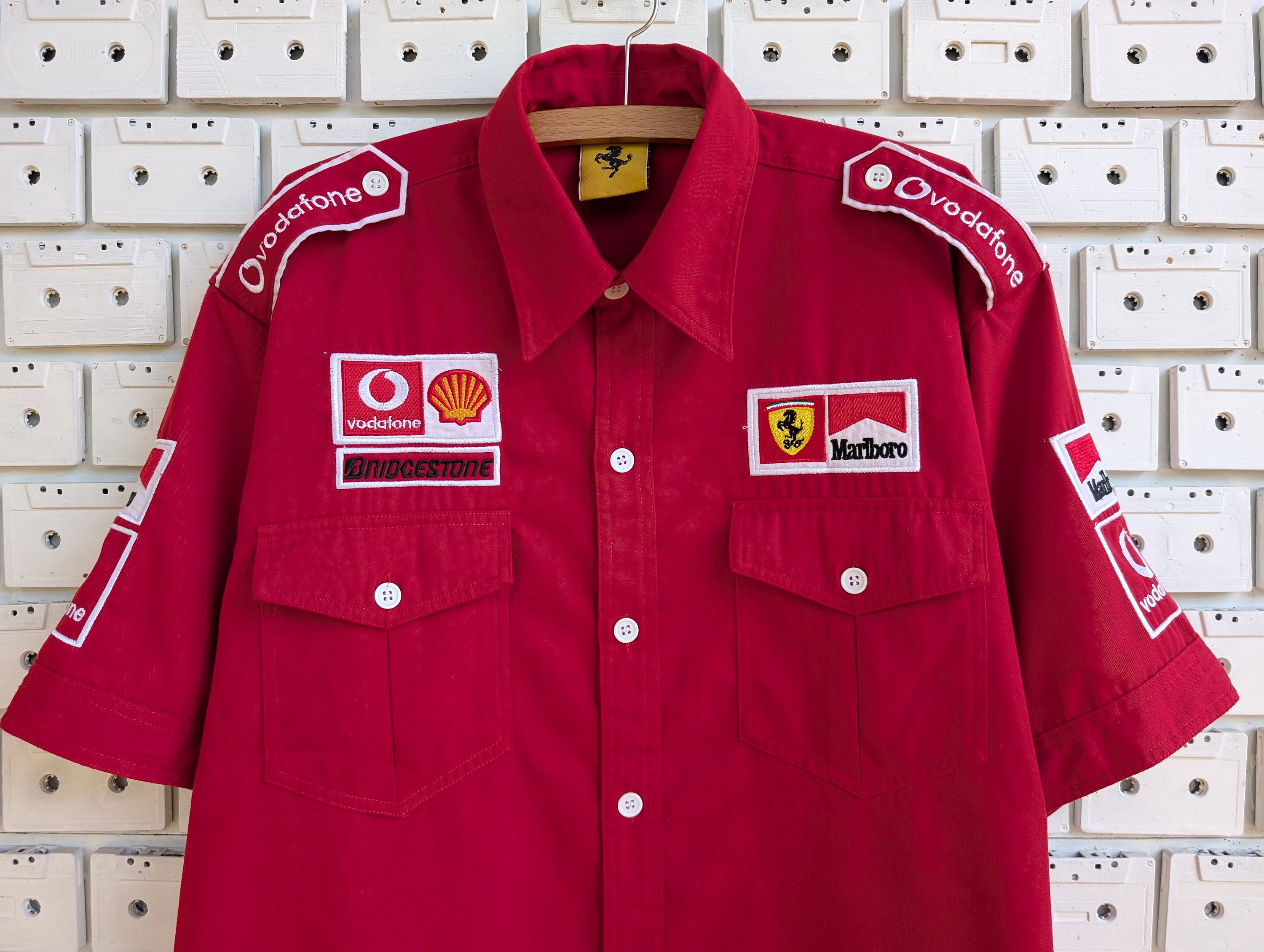 Vintage 1996 Ferrari Pit Crew Shirt F1 Formula One Grand Vintage 1996 Ferrari Pit Crew Shirt F1 Formula One Grand