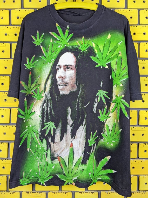 Vintage 90s Bob Marley T-shirt Jamaica Roots Reggae Rasta Bootleg