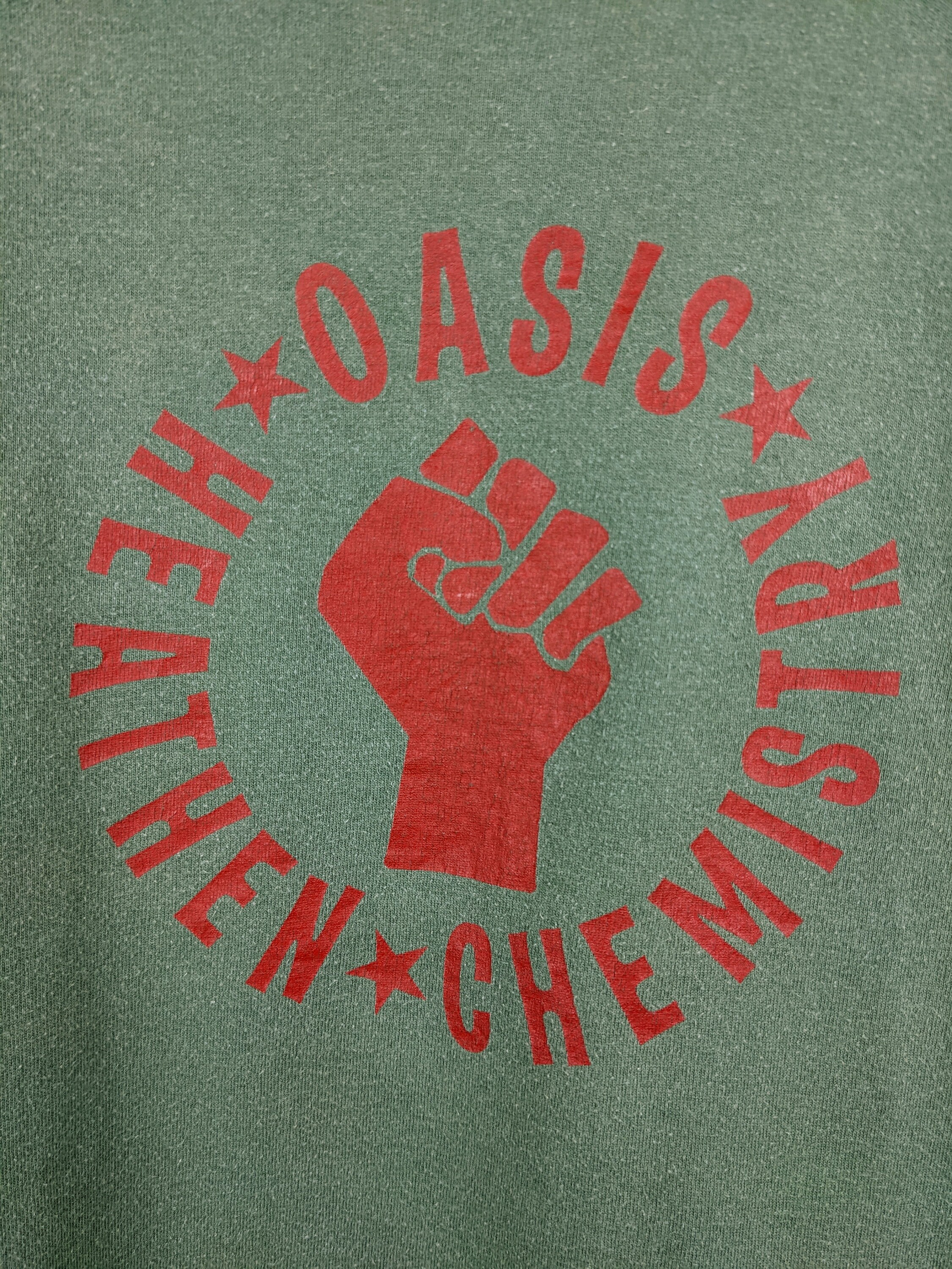 Vintage 2002 Oasis Heathen Chemistry T-shirt Britpop Alternative