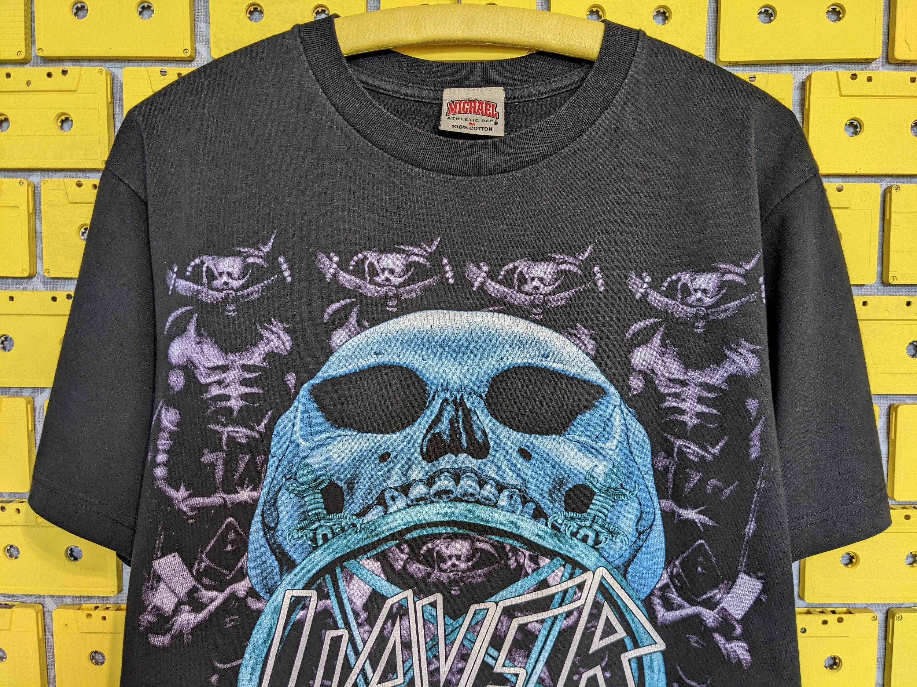 Vintage Slayer Clash of the Titans 1991 Tour Black Cotton T
