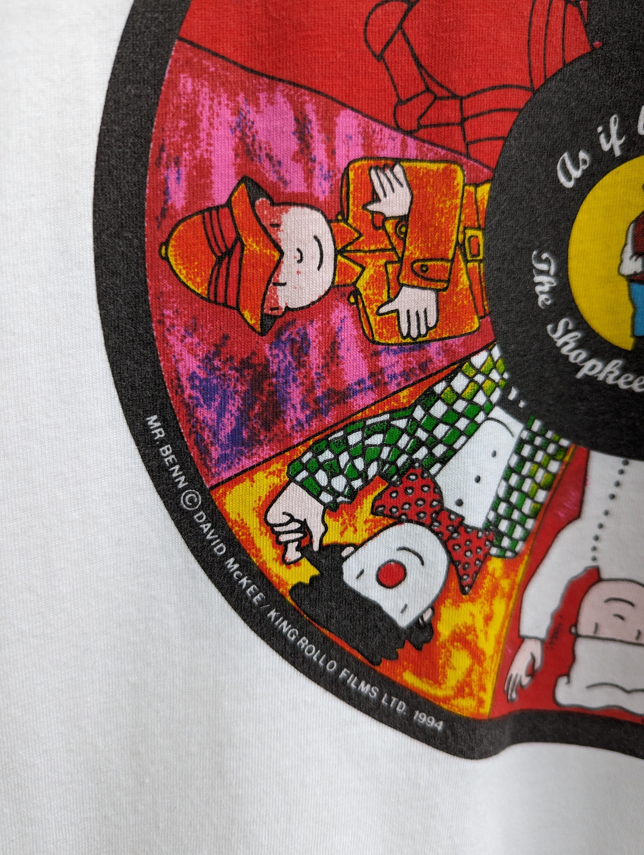 Long Rollo Films Vintage 1994 Mr Benn T-shirt David Mckee King Rollo Films British ...
