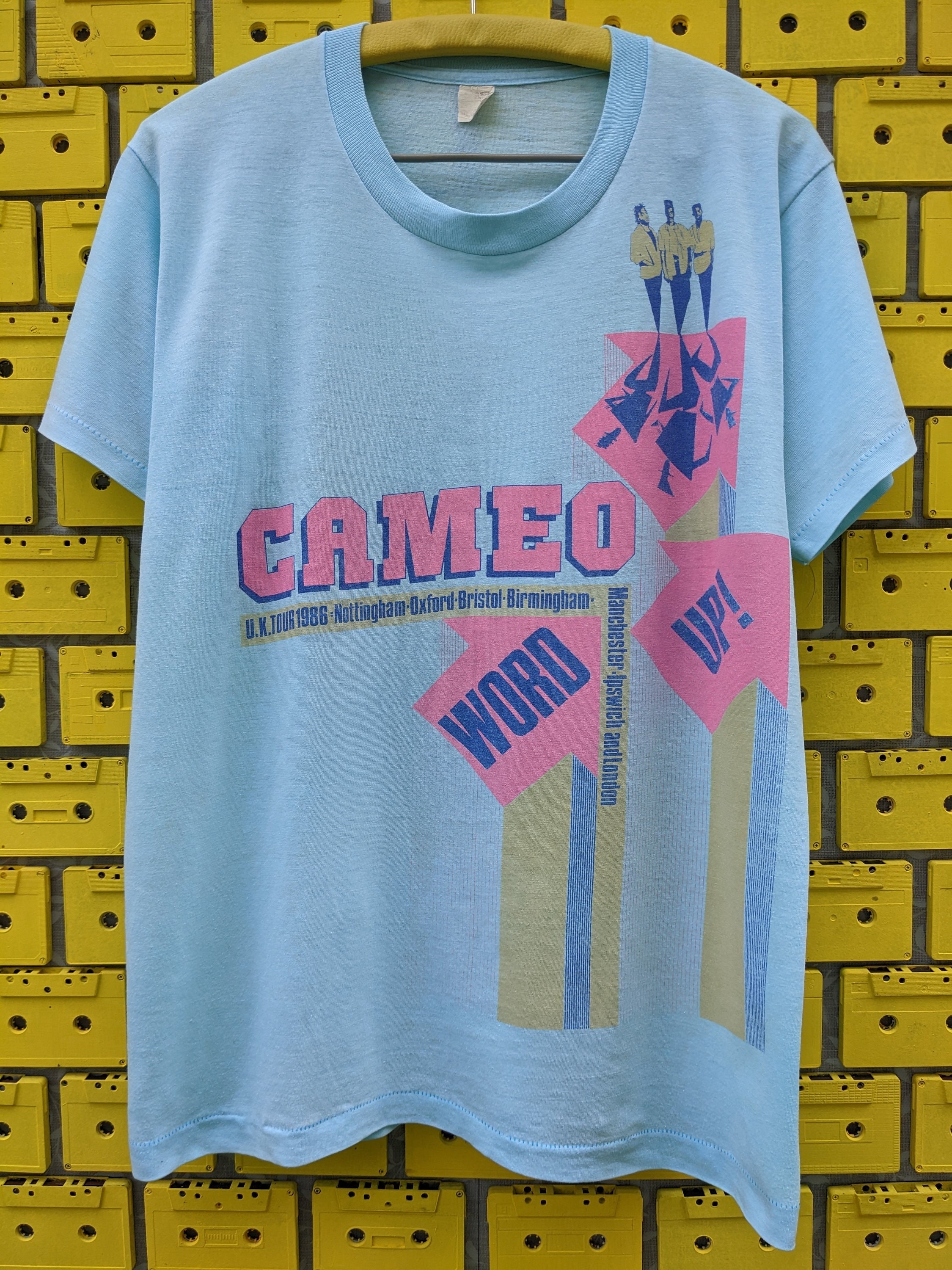 Vintage 1986 Cameo Word Up Tour T-Shirt  American Funk Contemporary R&B Soul Band Merch Tee Size M/L
