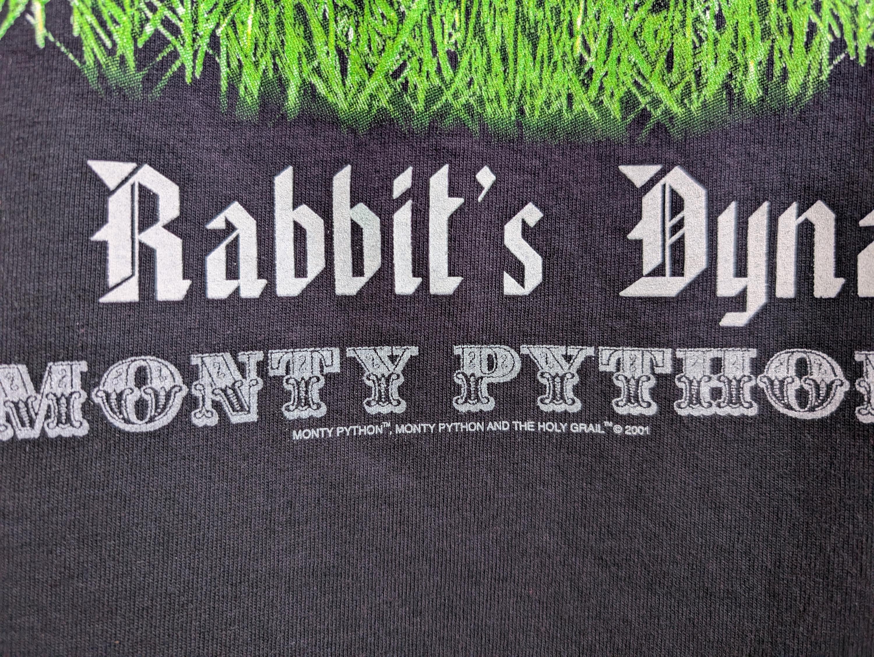 Vintage 2001 Monty Python T-shirt Killer Rabbit of Caerbannog 