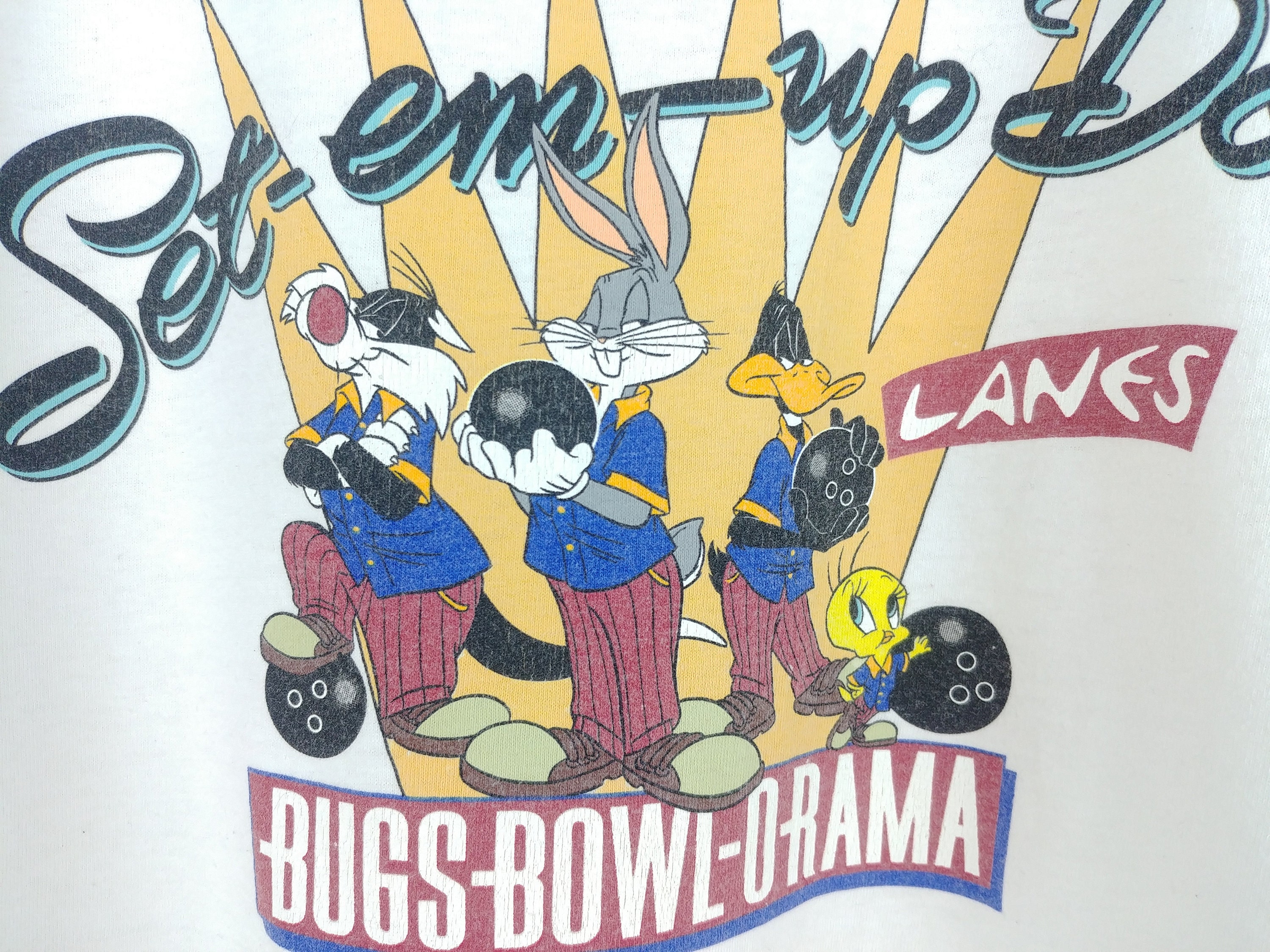 Vintage 1991 Looney Tunes T-shirt Bugs Bowl-o-rama Bugs Bunny 