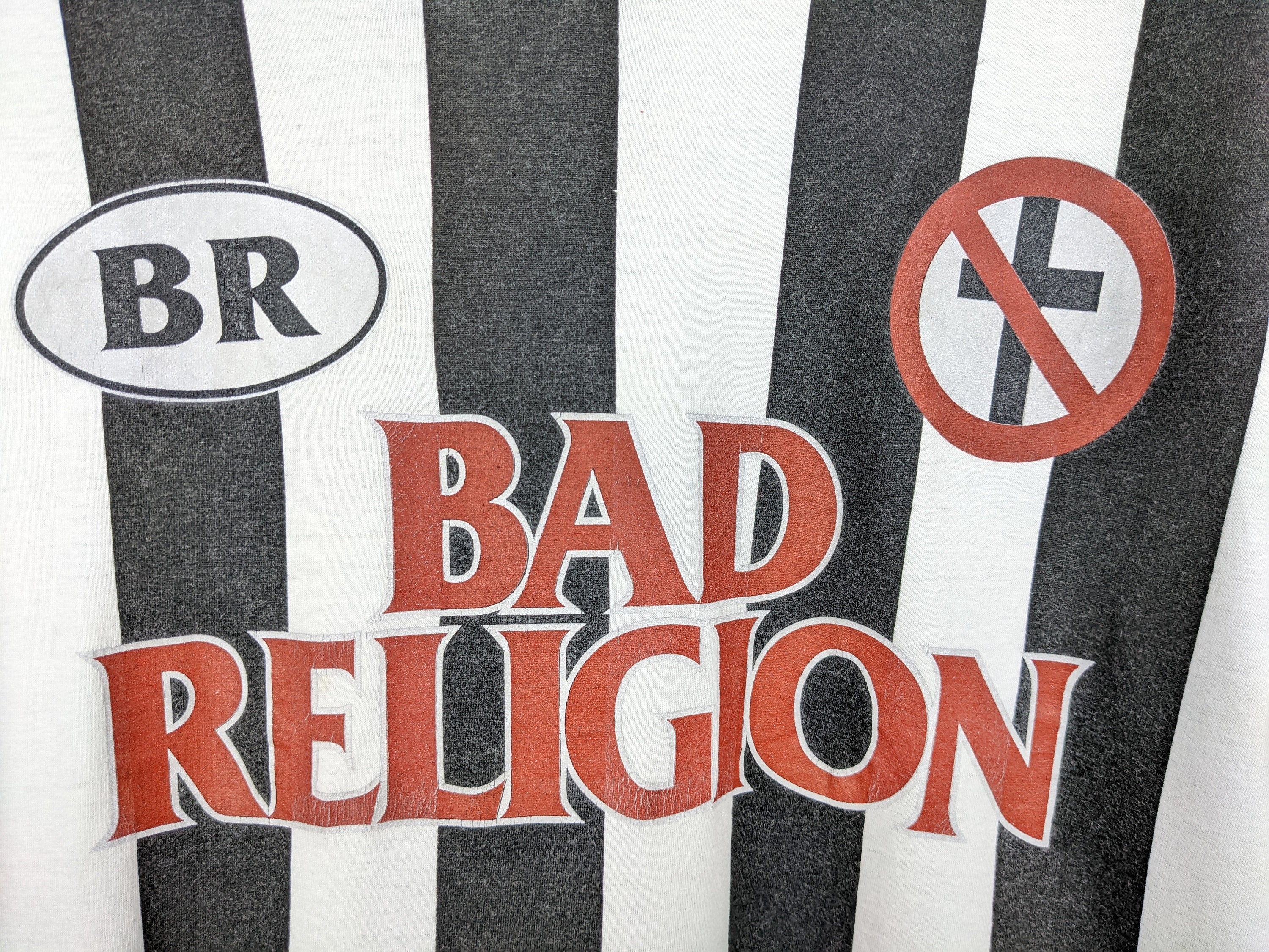 90s BAD RELIGION football サッカー vintage Rare Vintage 1998 Bad Religion T-shirt Skate Punk Rock Melodic