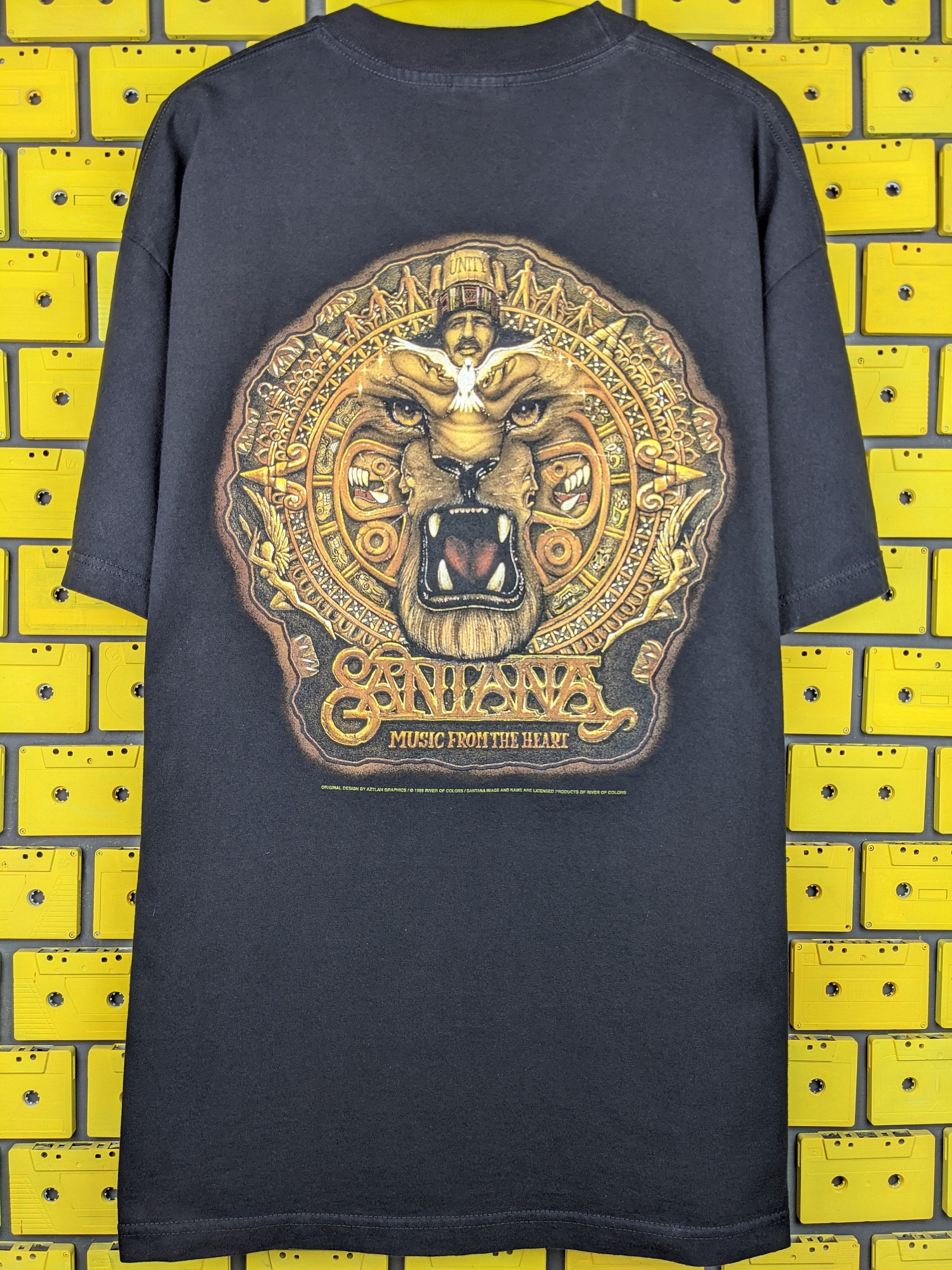 Vintage 1998 Carlos Santana T-shirt De 