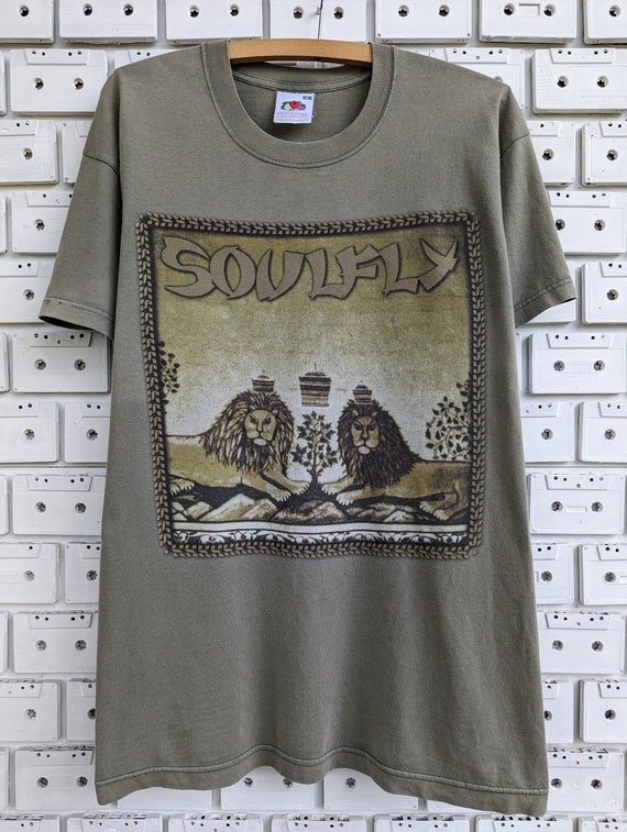 Vintage 2002 Soulfly T-shirt Tree of Pain Groove Thrash Death Nu