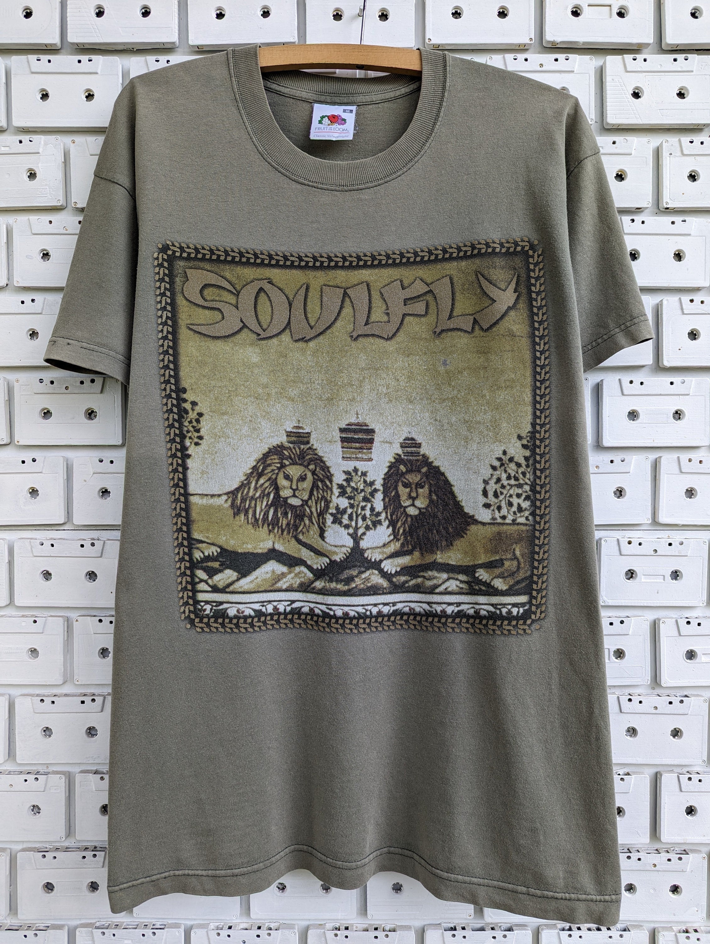 プレゼントを選ぼう！ T-shirt Soulfly 2002 Vintage Tree Thrash Groove Pain of ミュージシャン