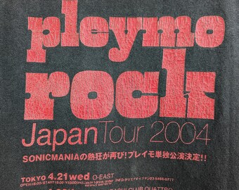 Rare Vintage 2004 Pleymo Japan Tour T-shirt French Rare Vintage 2004 Pleymo Japan Tour T-shirt French