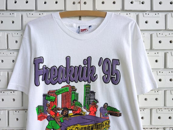 Vintage 1995 Freaknik Atlanta T-shirt Hip Hop Rap College Party