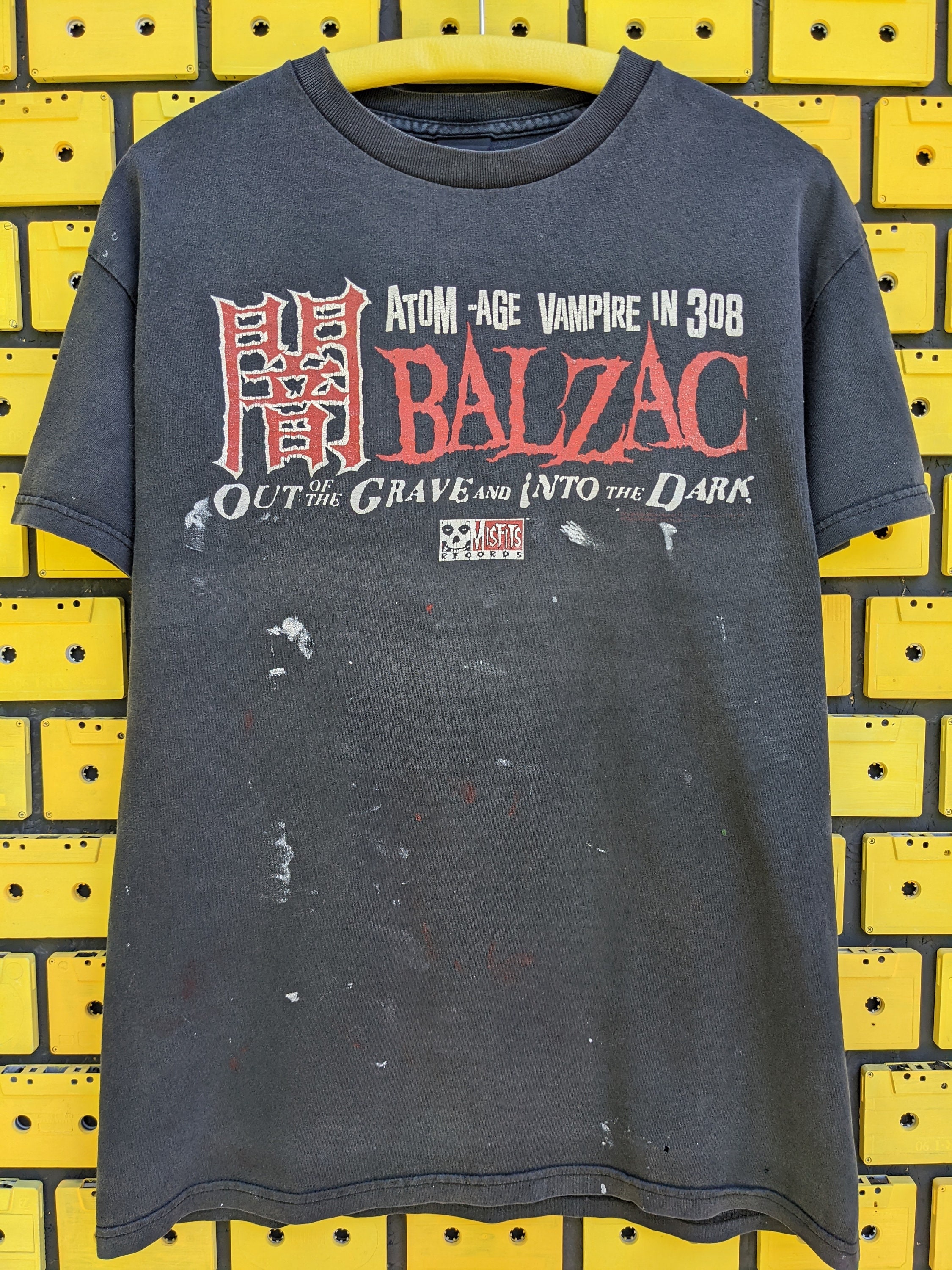 Vintage Early 2000s BALZAC T-shirt atom Age Vampire in image