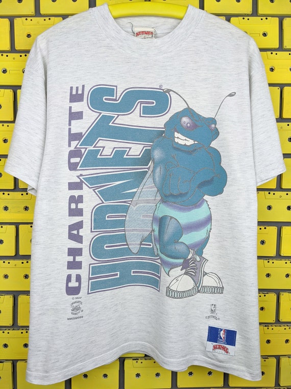 Vintage 90s Charlotte Hornets T shirt NBA Basketball Team Promo