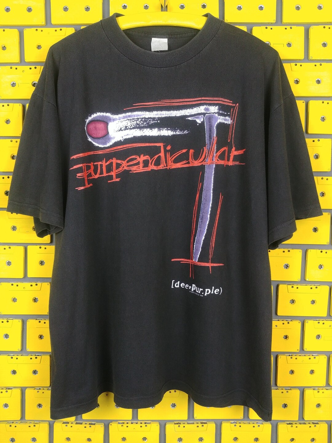 Vintage 1996 Deep Purple T-shirt Purpendicular Album Hard Rock