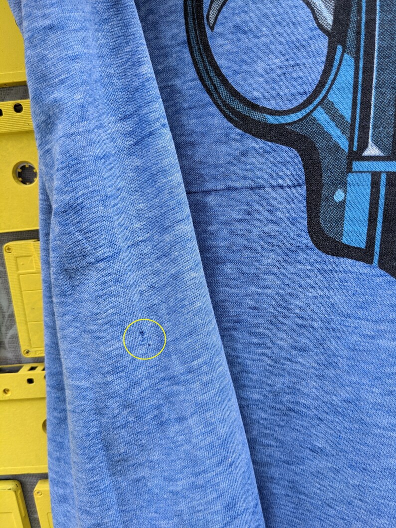Camiseta vintage Ruger Revolver de 1978 con estampado gráfico de pistola y pistola, talla L/XL imagen 5