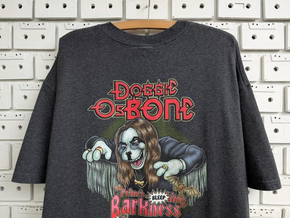 Vintage 2002 Big Dogs T-shirt Doggie Osbone Ozzy Parody Tee Size