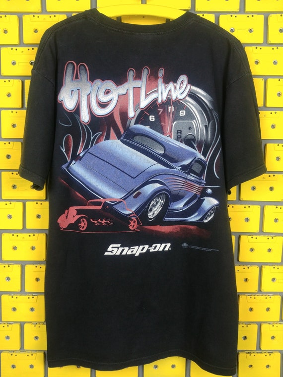 Vintage 90s SnapOn Tools Hot Rod TShirt Choko Motor… Gem