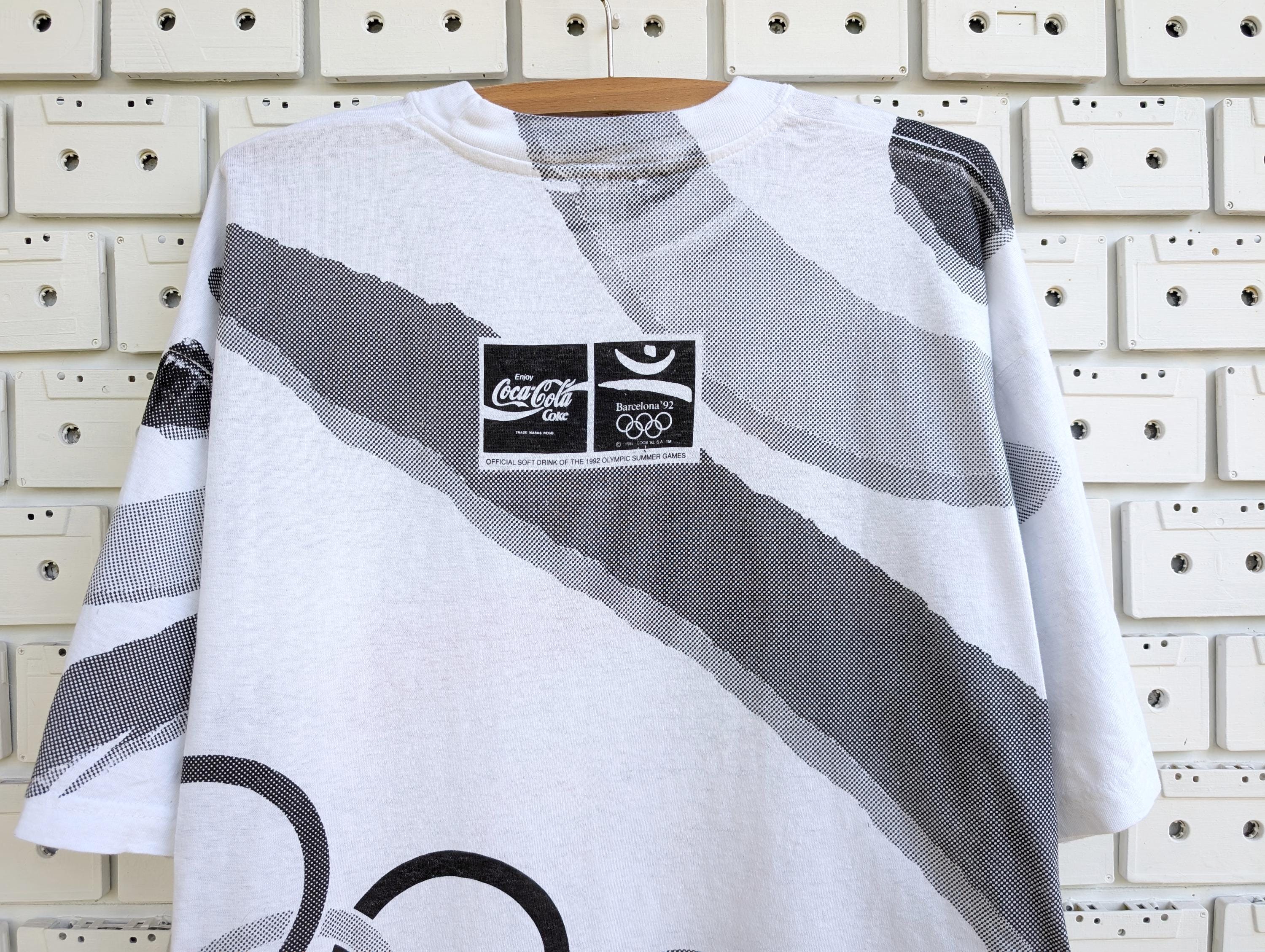 Vintage 1992 Barcelona Olympic Games T-shirt Official COOB 