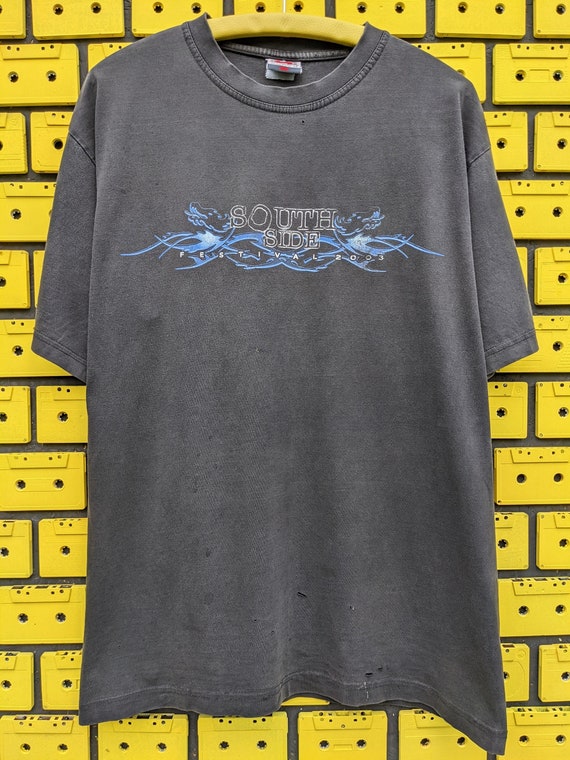 Vintage 2003 Southside Festival T-shirt Radiohead Massive Attack