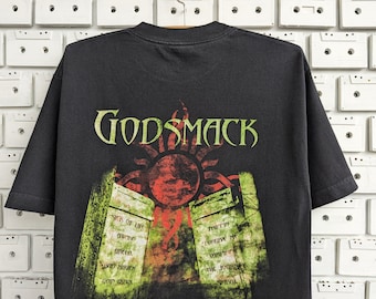 00's Godsmack メタル ビンテージ バンド Tシャツ Vintage 2000 Godsmack T-shirt Alternative Nu Metal Hard Rock Band