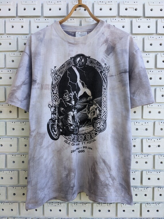 Vintage 1995 Isle of Man TT T-shirt Tourist Trophy Motorcycle