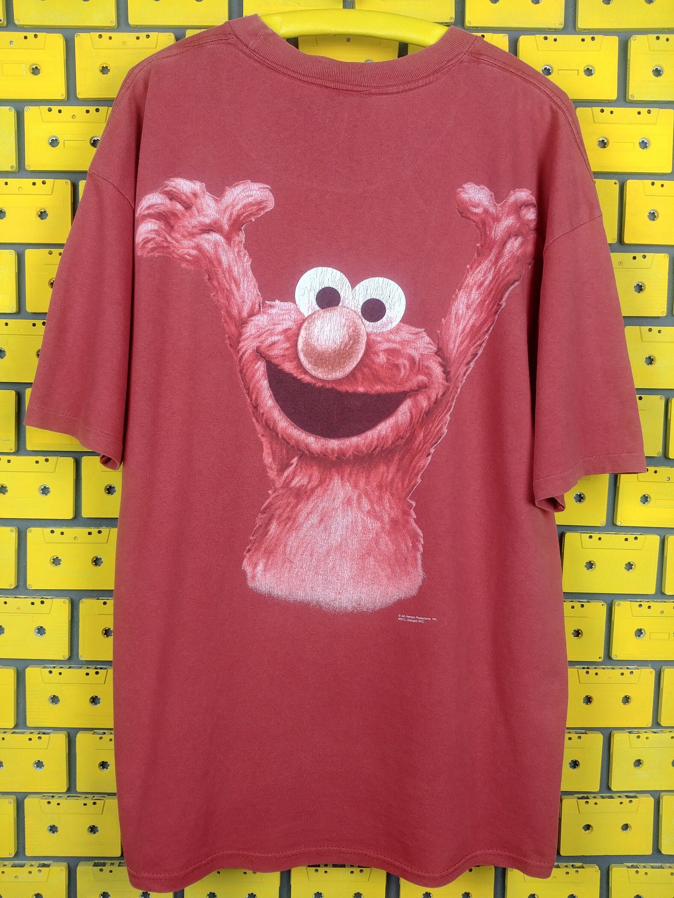 Vintage 90s Sesame Street T-shirt Elmo Monsterwear Cookie Monster