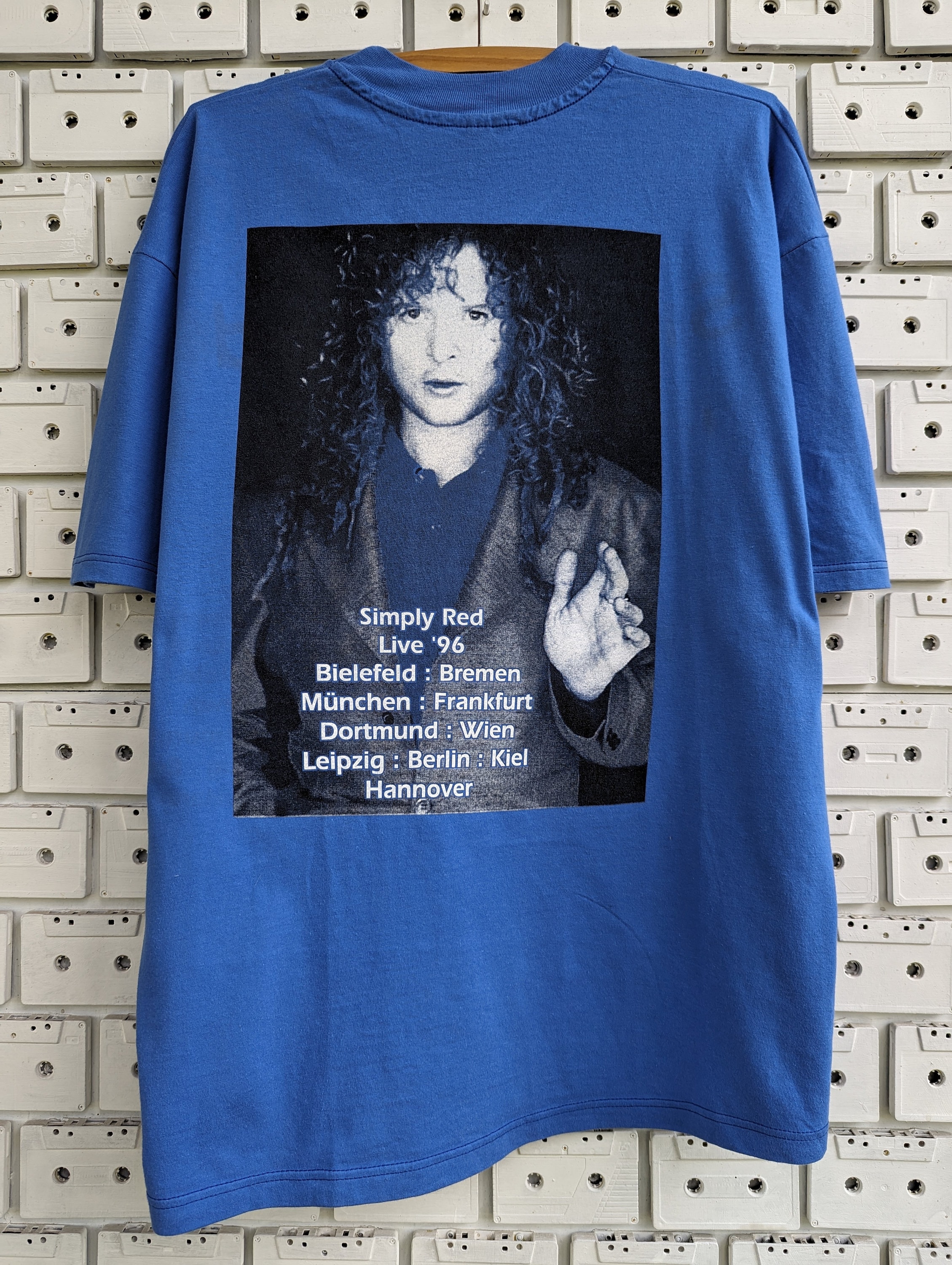 Vintage 1996 Simply Red T-shirt Life Tour Mick Hucknall British