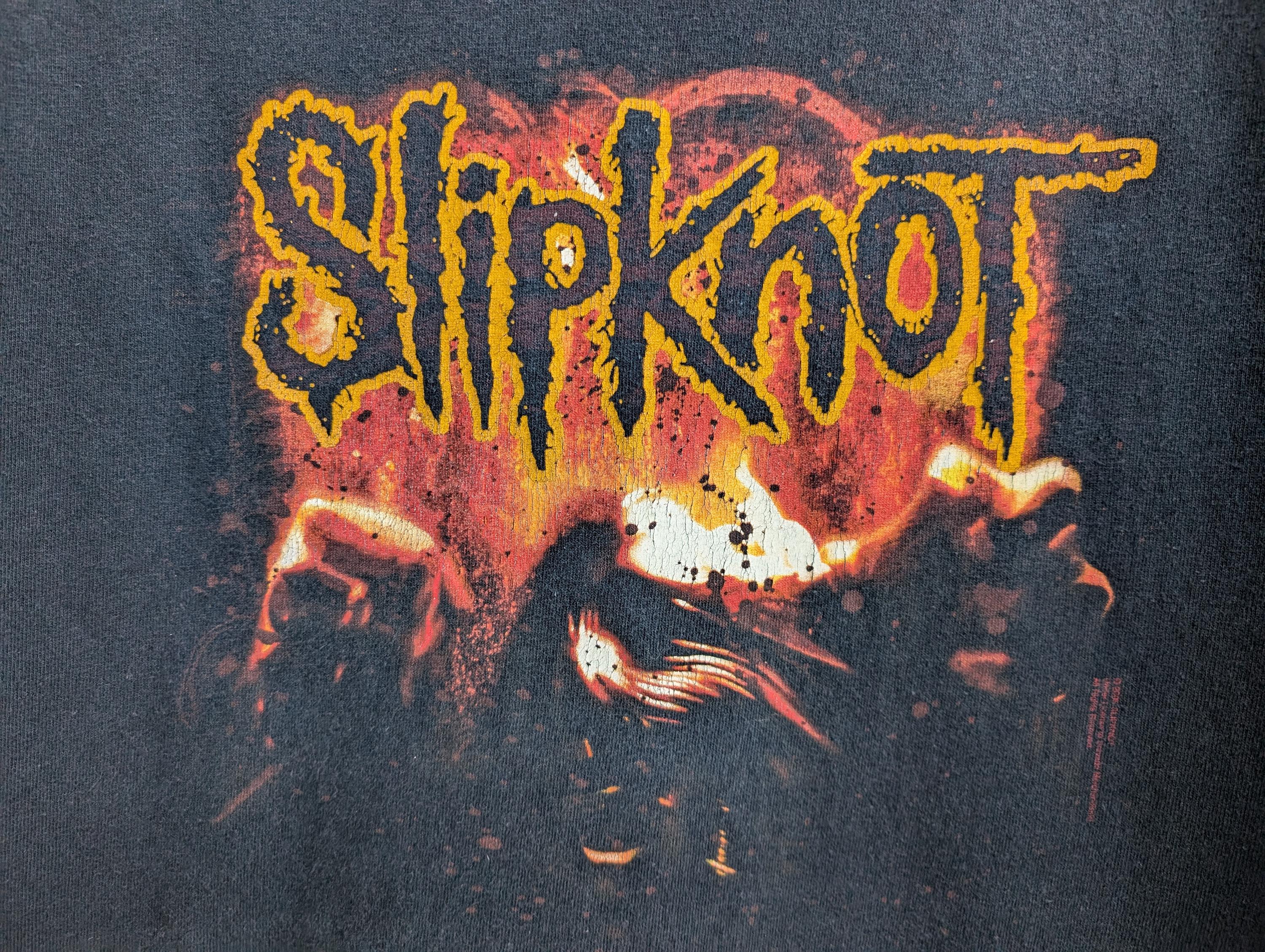 Vintage 00s Slipknot T-shirt Alternative Heavy Groove Nu Metal 