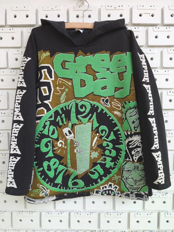 Vintage 90s Green Day Kerplunk Hoodie Skate Punk Alternative Rock