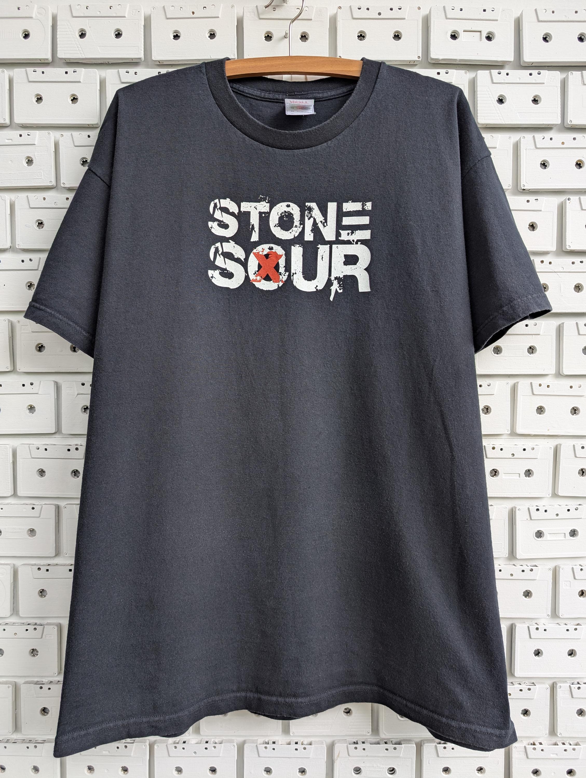 Vintage 00s Stone Sour T-shirt Alternative Metal Hard Rock Post 