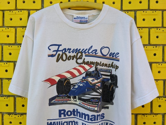 Vintage 90s F1 Rothmans Williams T shirt Formula One Damon Hill Renault Racing Team Merch Tee Size M L Etsy