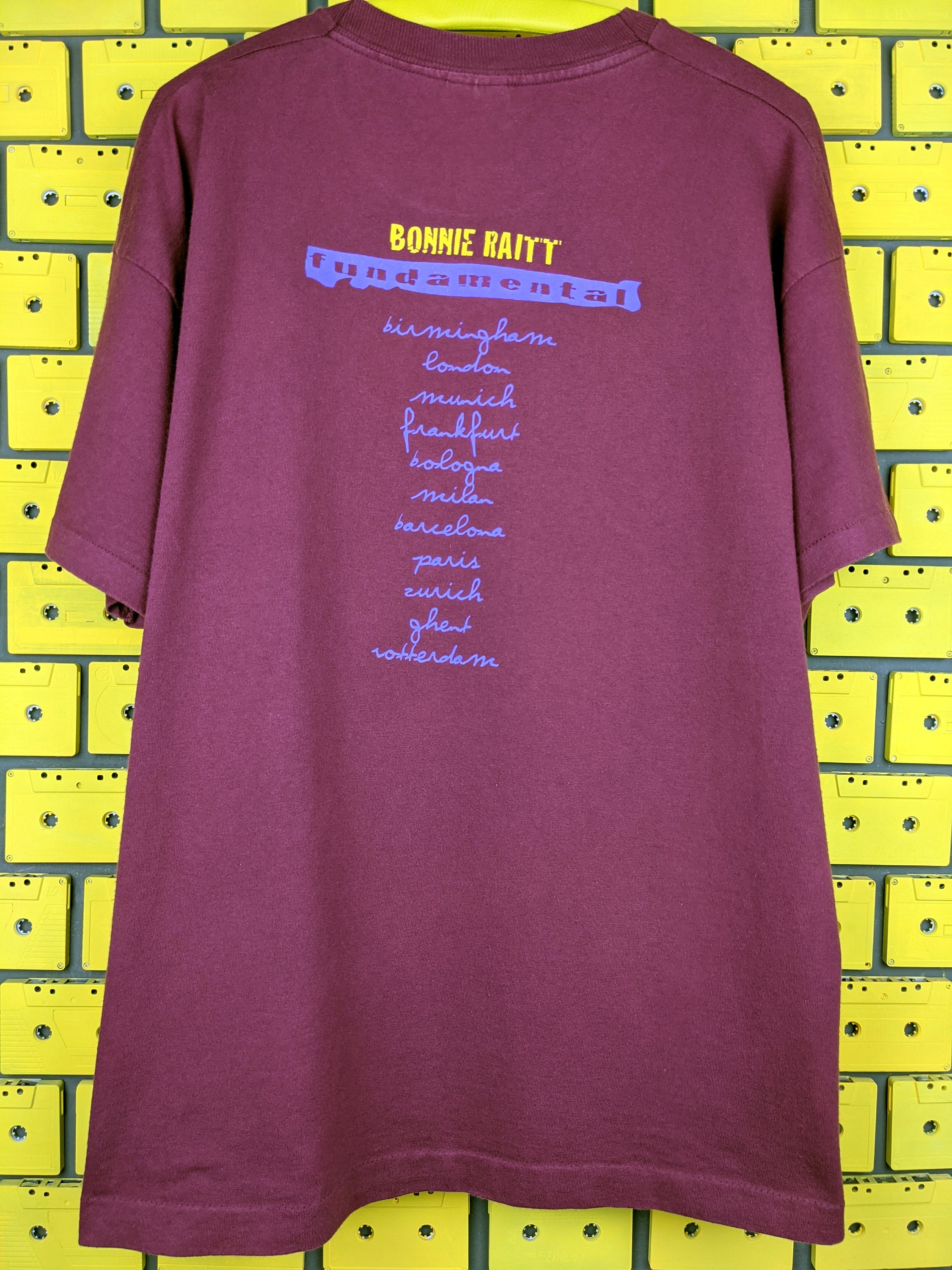 Bonnie Raitt Little Feat Tシャツ Bonnie Raitt World Tour 1991 Vintage T Shirt Rock Band Album