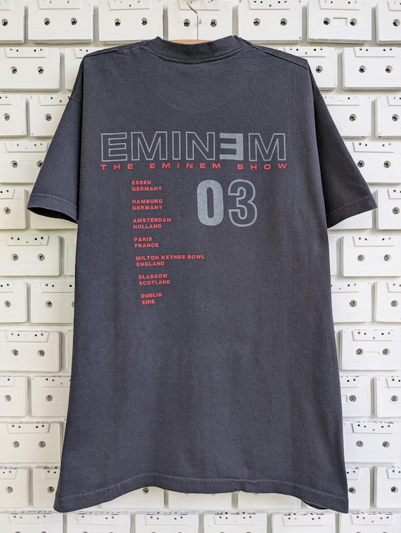 Vintage 2003 Eminem T-shirt the Eminem Show European Tour Hip Hop