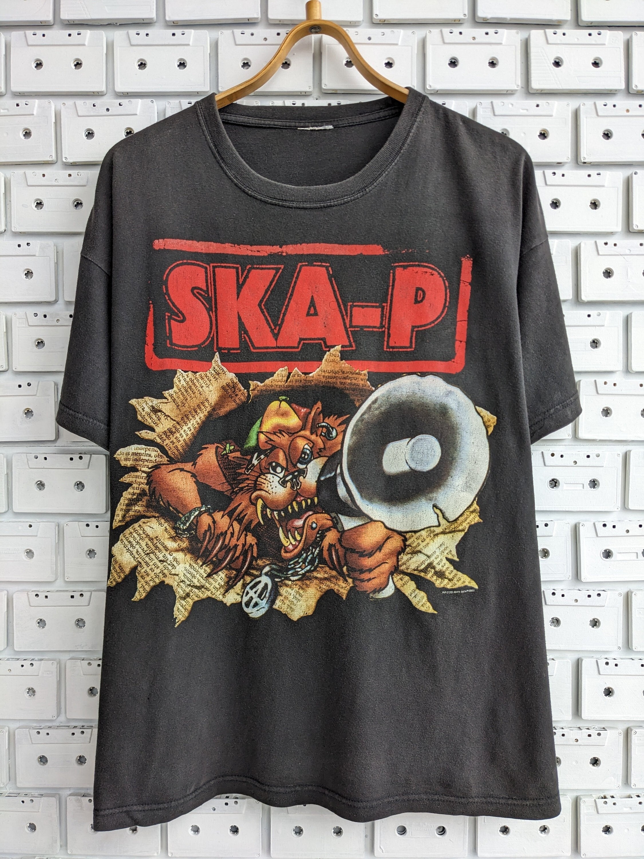 Vintage 2002 SKA-P T-shirt Spanish Ska Punk Alternative Rock Band 