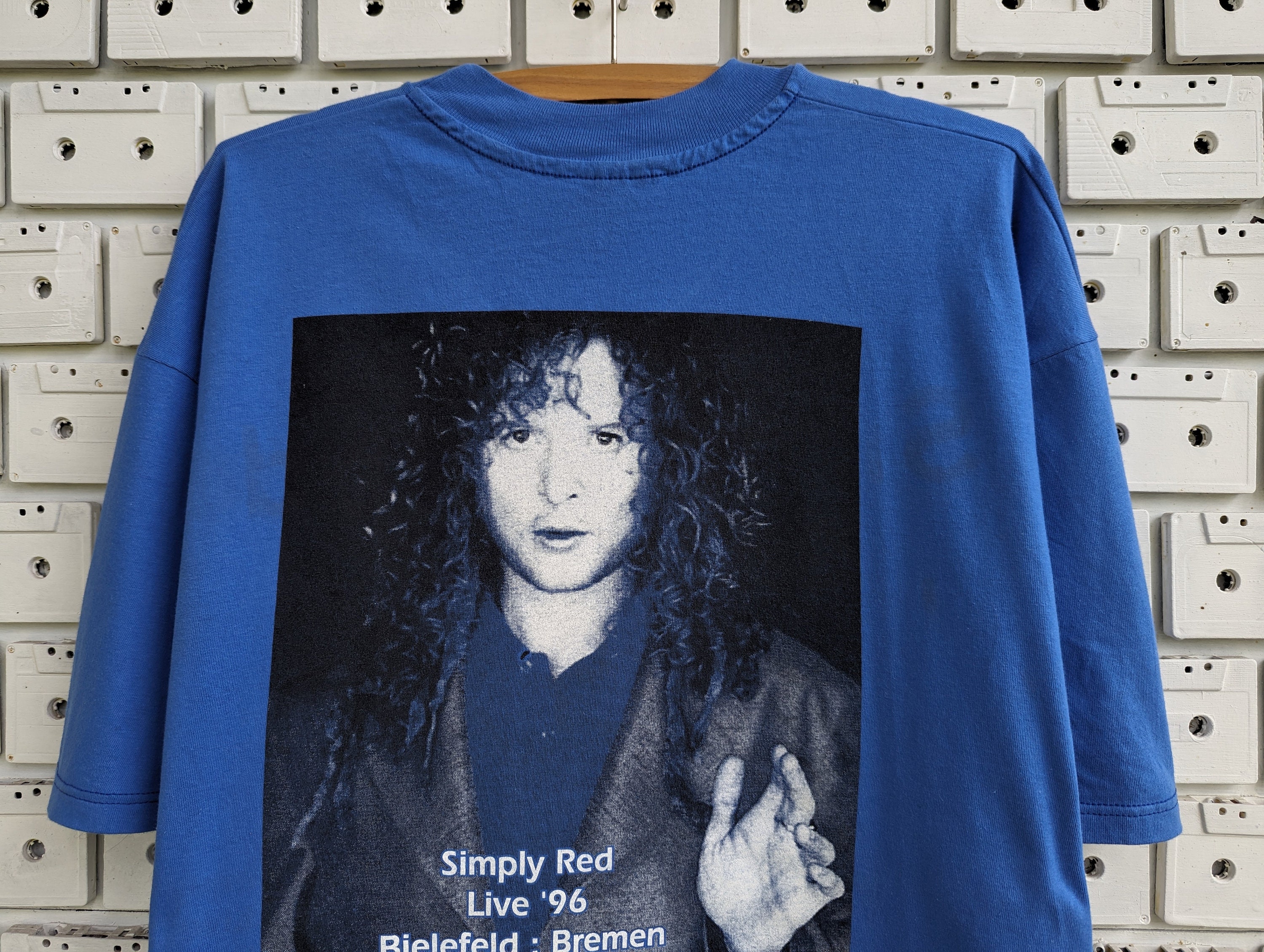 Vintage 1996 Simply Red T-shirt Life Tour Mick Hucknall British