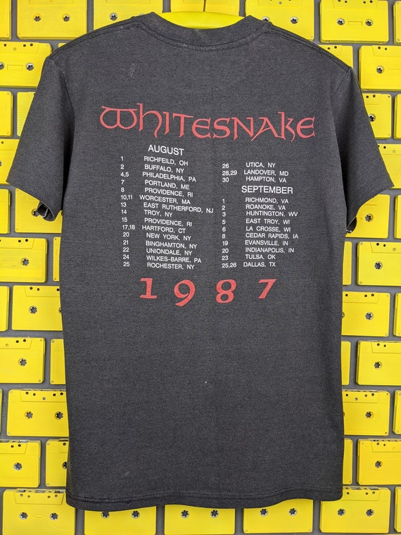 ヴィンテージ 1987 ホワイトスネイク バンド ツアー T シャツ ヴィンテージ 1987 ホワイトスネイク バンド ツアー T シャツ
