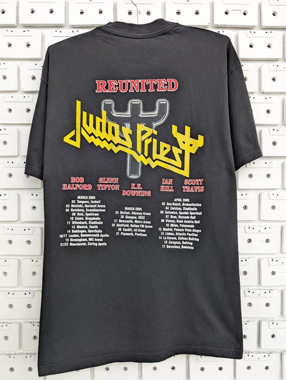 Judas Priestジューダスプリスト 2005年ワールドツアーTシャツ Vintage 2005 Judas Priest T-shirt Reunited Concert Tour Angel of