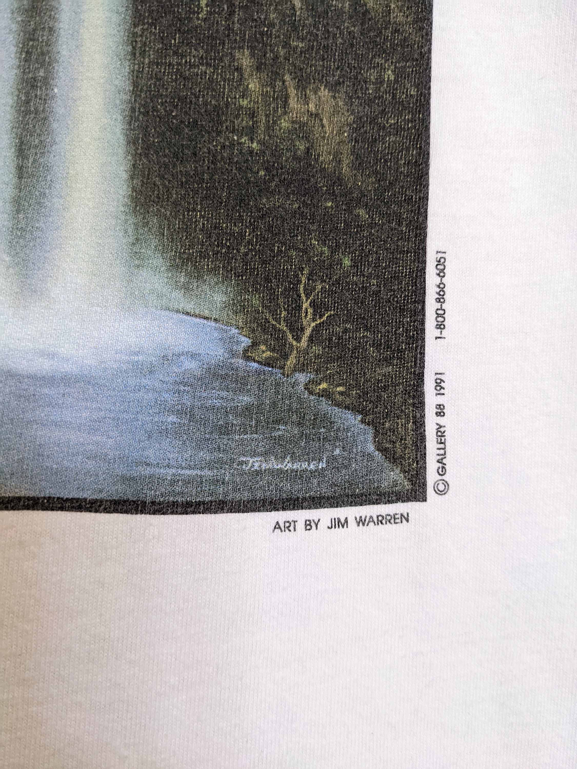 Vintage 1991 Jim Warren Art T-shirt Natural Beauty Fantasy