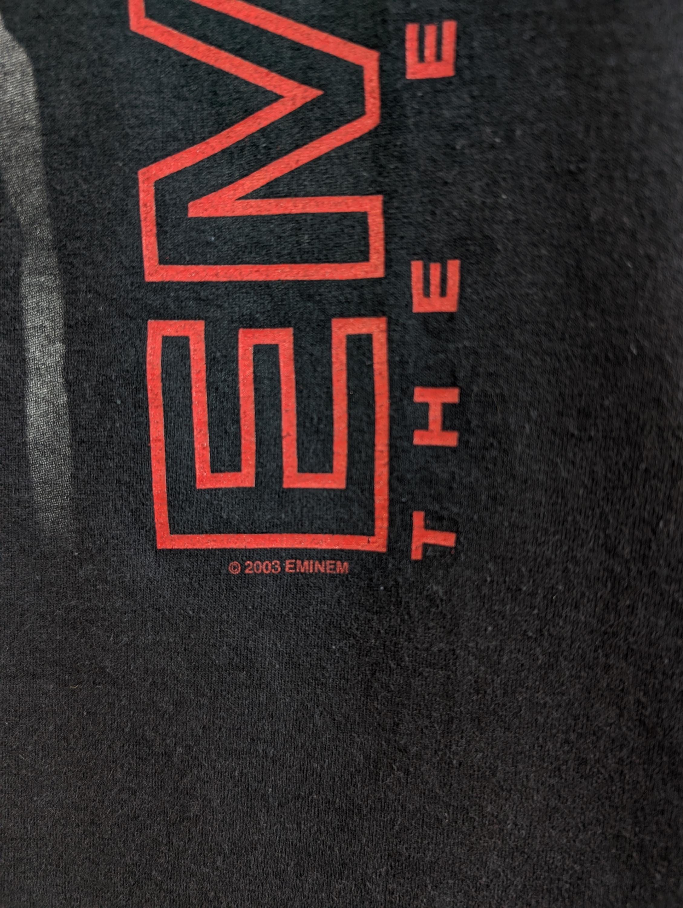 Vintage 2003 Eminem T-shirt the Eminem Show European Tour Hip Hop