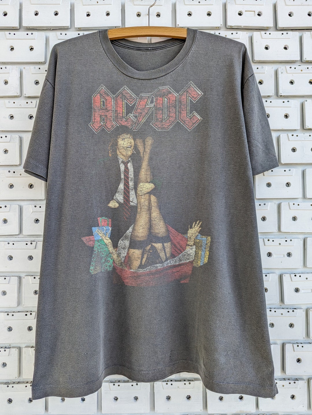 Vintage 1990 AC/DC T-shirt Mistress for Christmas Tour Hard Rock Heavy ...