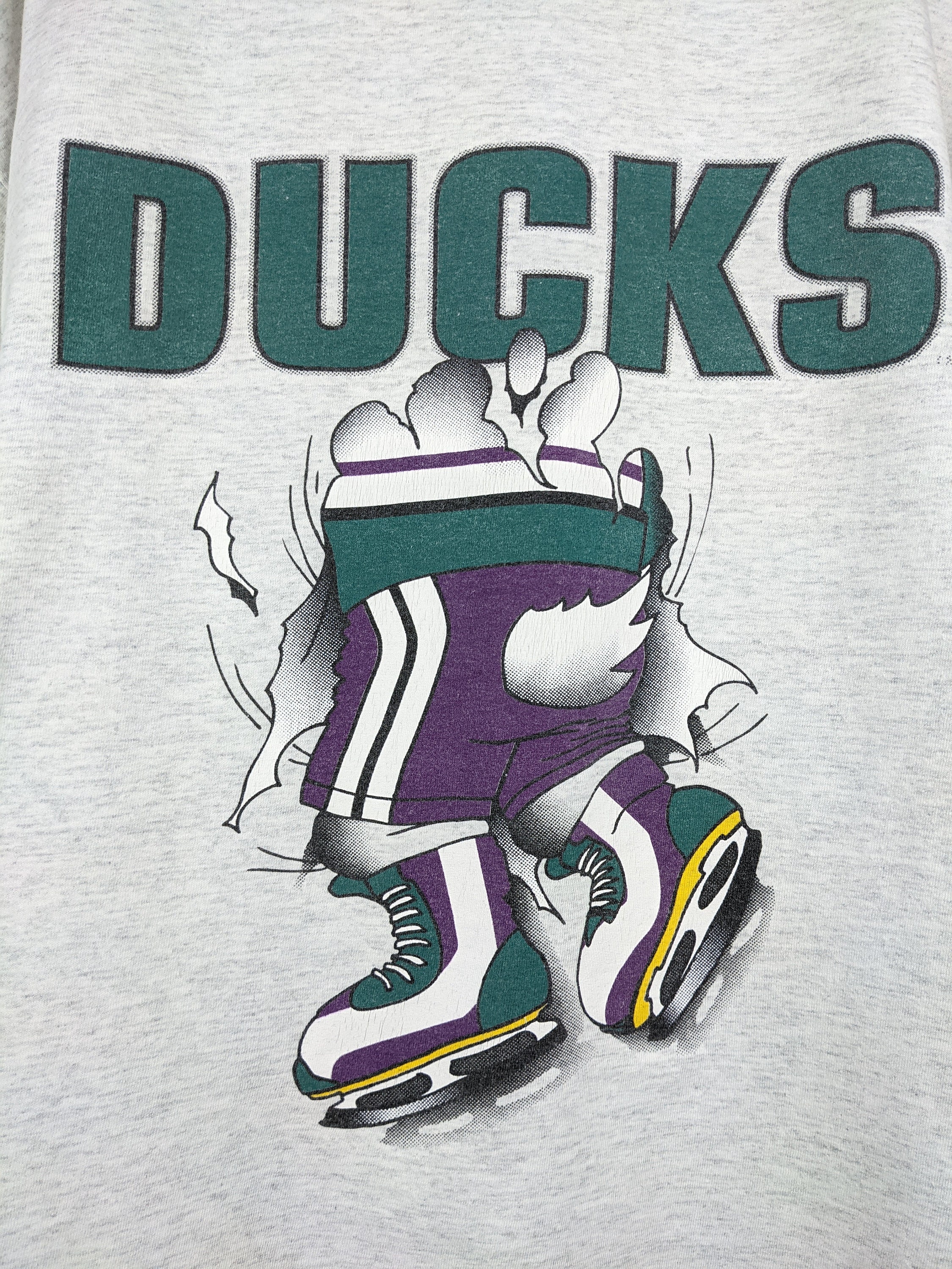 Printify Anaheim Ducks Orange County 90's Vintage NHL Crewneck Sweatshirt L / Ash