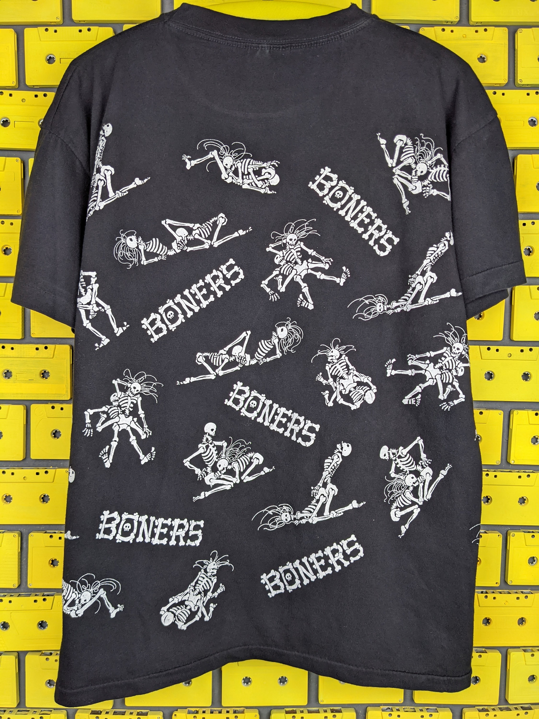 Vintage 90s Bone in Love T-shirt Skeleton Sex Position Kama Sutra