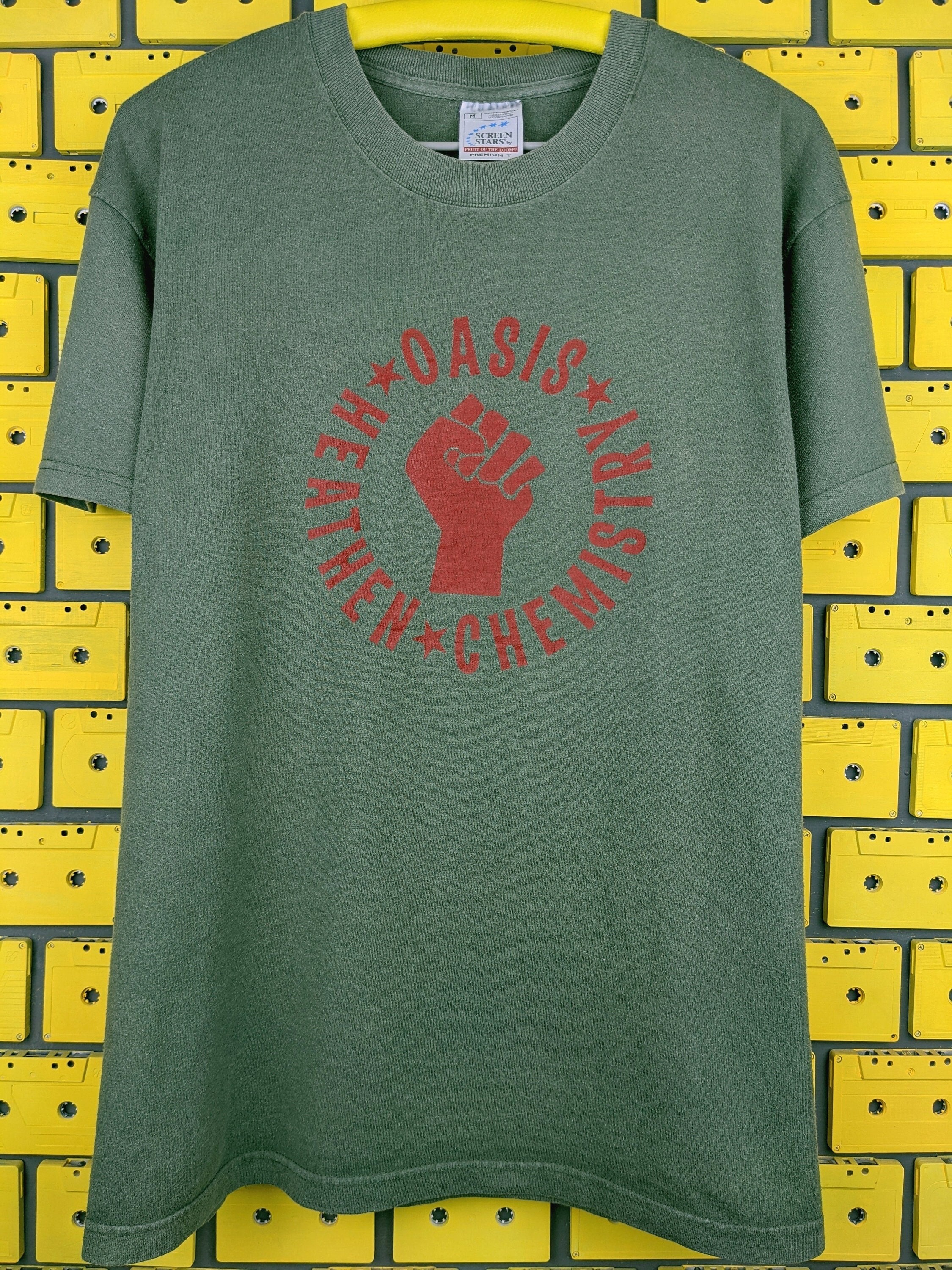 oasis オアシス Heathen Chemistry Tシャツ weber Vintage 2002 Oasis Heathen Chemistry Britpop Rock Band Blue