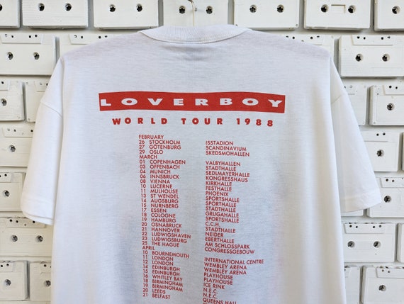 Vintage 1988 Loverboy T-shirt Wildside World Tour Canadian Hard