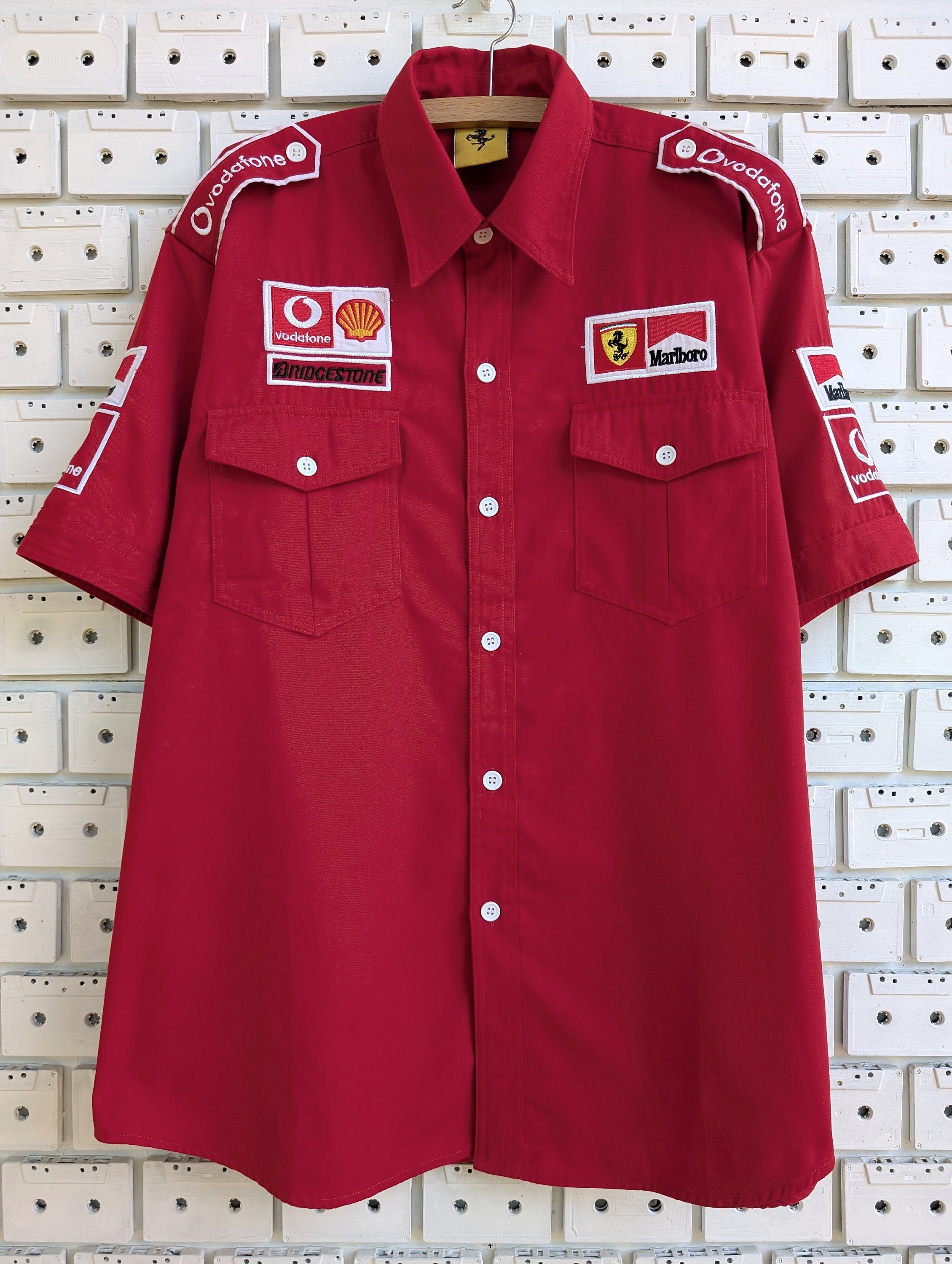 Vintage 1996 Ferrari Pit Crew Shirt F1 Formula One Grand Vintage 1996 Ferrari Pit Crew Shirt F1 Formula One Grand